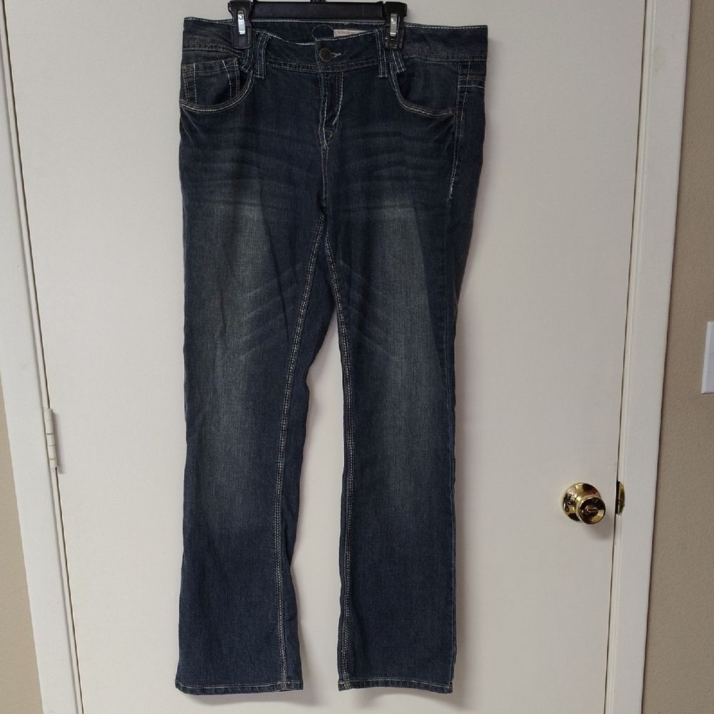 No Boundaries Dark Blue Boot Cut Jeans